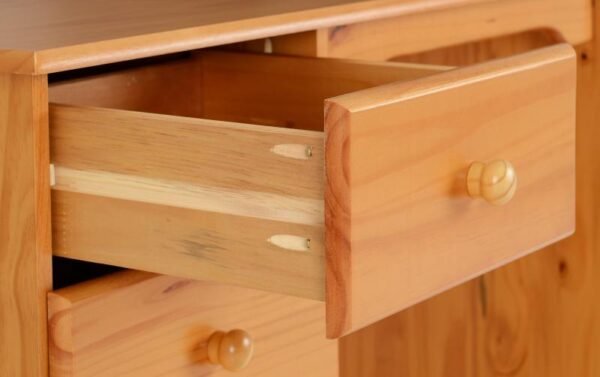 Sol 4 Drawer Dressing Table in Antique Pine - Image 2