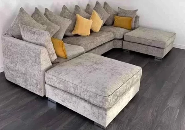 U Shape Corner Fabric Sofa