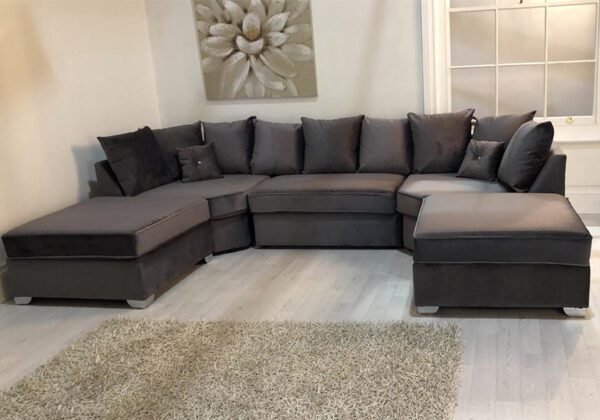 U Shape Corner Fabric Sofa - Image 2