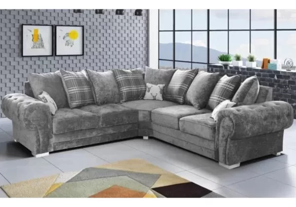 Verona Grey Fabric Sofa